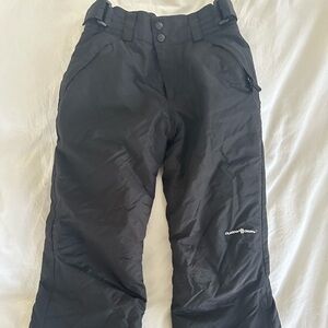 Kids Black Snow Pants
